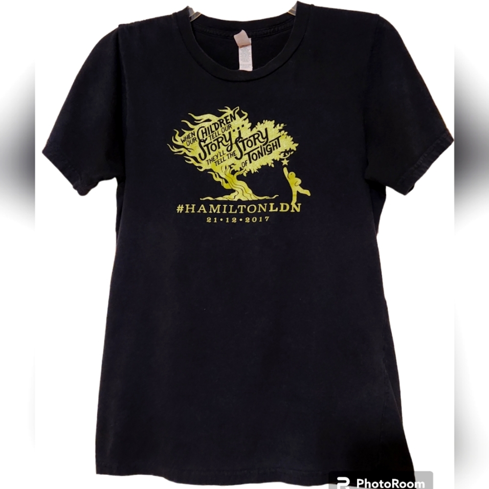Hamilton Musical London Tee 2017 Story of Tonight Unisex Tee Sz Small RARE LMM